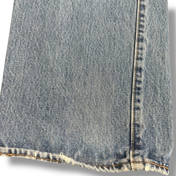 Levi's 501 Jeans‎ Mens 42x30 Light Wash Denim Button Fly Regular Fit - Picture 3 of 9